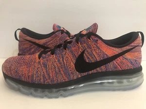Nike FlyKnit Max 3M Multi/Color/Photo/Blue/Rainbow 620469-404 Sz 11 - Picture 1 of 11