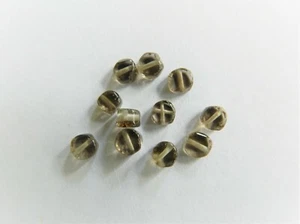 Smokey Quartz, Rounded 4-5mm x 3mm Thick Approx Coin Beads, Bag Of 11 Beads - Picture 1 of 1