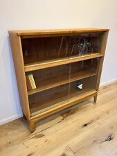 Refurbished - Vintage Mid-Century Glass Fronted Display Cabinet Shelves by LEBUS