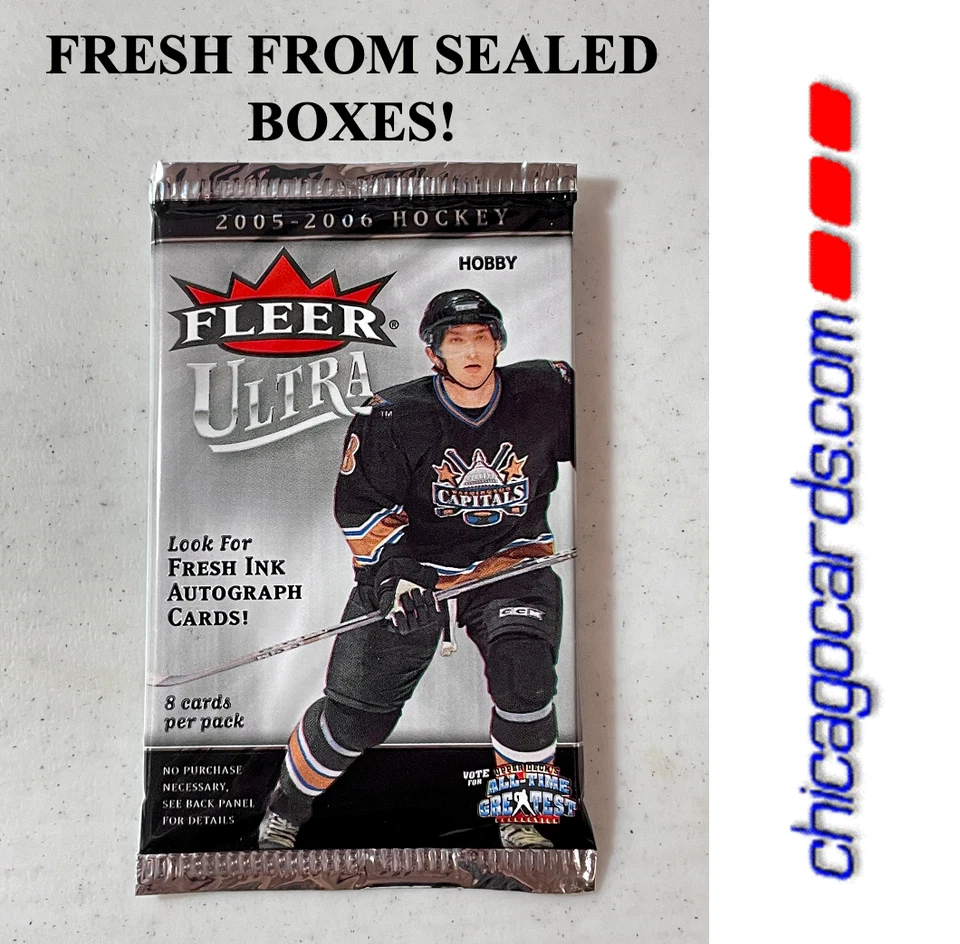 2005-06 Fleer Ultra Hobby Pack Look4 Fresh Ink Auto Sidney Crosby Ovechiken RC