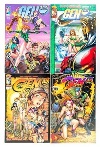Gen 13 #1-4 (1995 Image) Brandon Choi & J. Scott Campbell, Cards Included! NM-