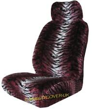 For FORD C-MAX RED TIGER SEAT COVERS FAUX FUR FRONT SEATS PAIR