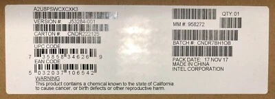 Intel A2U8PSWCXCXK3 Cable Kit OCuLink 2U 8 Port Switch #3 NEW BROWN BOX - Image 1 of 2