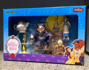 1992 Disney Beauty and the Beast Bend Ems 5 Bendable Figure Gift Set Justoys - Picture 1 of 2