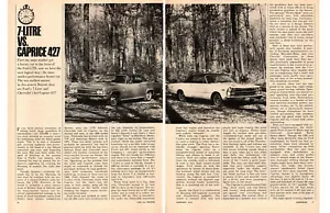 1966 CHEVROLET CAPRICE 427 VS FORD 7-LITRE ~ ORIGINAL ROAD TEST / ARTICLE / AD - Picture 1 of 2