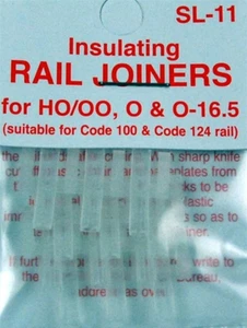 Peco HO ~ Code 100 & 124 ~ New 2024 ~ Insulated Rail Joiners ~ 12 Pieces ~ SL-11 - Picture 1 of 1
