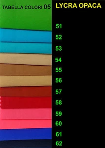 LYCRA TESSUTO OPACO DANZA SPETTACOLO COSTUME PRONTO MODA  mt.1 x mt.1,5 TAB.05 - Foto 1 di 1