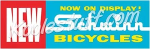 Schwinn Bicycle NOW ON DISPLAY Window Banner / Poster - SCHWINN APPROVED - Bild 1 von 3