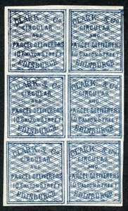 Clark und Co Paketversand Briefmarken U/M Block 6 SGCD3 - Bild 1 von 1