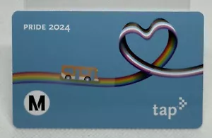 Metro TAP Card Pride LGBTQ + 2024 Bus Train Rail Subway Transit Card - Picture 1 of 1