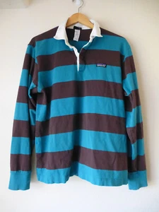 Camisa Patagonia Para Hombres Remitente Grande Rugby Rayas Preppy Algodón Orgánico Manga Larga - Imagen 1 de 14