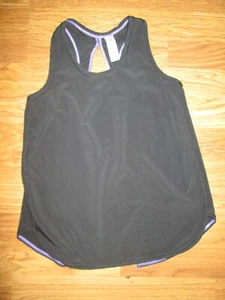 Girls IVIVVA by LULULEMON athletic lightweight open back tank top sz 8 - Picture 1 of 2
