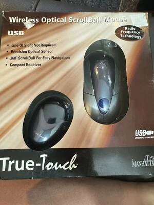 Manhattan True-touch Optical Scrollball Wireless Mouse Usb - Image 1 of 4