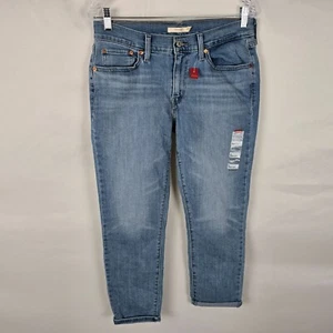 Levi's Boyfriend Jeans Damen 8/29 x 27 blau Medium Wash Mid Rise Neu mit Etikett - Bild 1 von 22