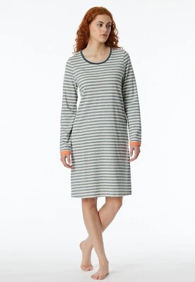 Schiesser Camicia da Notte Donna 95 CM Maniche Lunghe Vestaglia Tg. 38 40 42 44 - Imagen 1 de 4