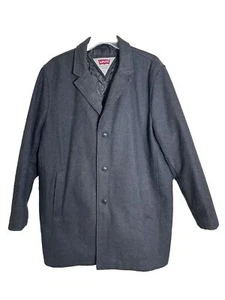 Chaqueta acolchada aislante Levi's XXL para hombre mezcla de lana gris/carbón - Imagen 1 de 18