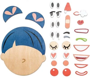 Tender Leaf Toys - What’s Up - 32-teiliges magnetisches Holzpuzzle Gesichtsausdruck - Bild 1 von 1