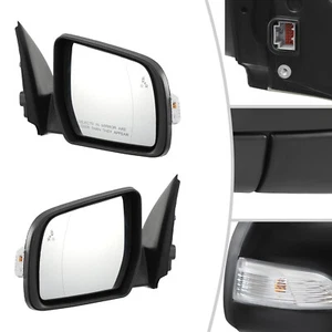 For 2019-2023 Ford Ranger Power Heated Mirrors Black Power Fold w/BSM Left+Right - Foto 1 di 16