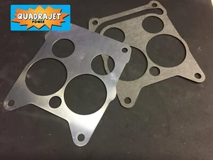 Quadrajet steel shim heat shield with gasket 1965-1969 Chevy Buick Qjet - Picture 1 of 1