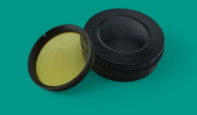 Early Creative Brass yellow photo filter special 36mm screw mount - Image 1 of 4