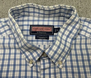 Vineyard Vines Herren Langarm Button Down Hemd, Collegiate BU-WH kariert XL - Bild 1 von 13