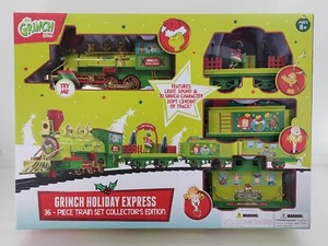 Dr. Seuss' The Grinch Holiday Express 36 Piece Train Set Collector's Edition - Picture 1 of 9