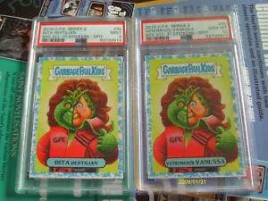 PSA GPK Garbage Pail Kids Blue Border Matching Pair Oh the Horrible SCI FI #99 - Picture 1 of 9