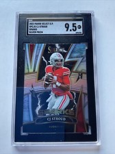 CJ STROUD 2022 Panini Select Draft Picks Sparks SILVER PRIZM SGC 9.5 Ohio State