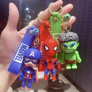 marvel super heroes keychains, spiderman, iron man, captain America, hulk - Picture 1 of 14