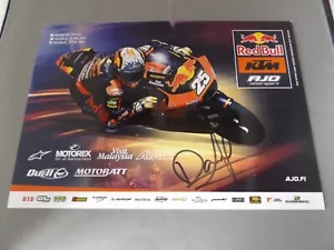 12" x 8" HAND SIGNED RIDER CARD - RAUL FERNANDEZ - RED BULL KTM AJO MOTO2 - Picture 1 of 1