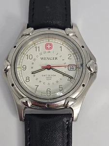 2000s Men's Wenger 097.0699 S.M.T Design Swiss Made Quartz 100M WR 40mm Watch - Picture 1 of 22
