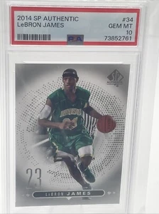 2014 SP Authentic Lebron James #34 PSA 10 Gem Mint - Bild 1 von 4