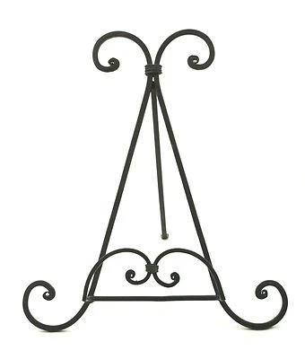 Libro de hierro de metal Easal acabado bronce frotado con aceite arte ilustrado libro de cocina Biblia familiar Foto 1 de 4