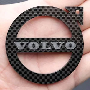 VOLVO 100% Carbon Fiber Automobile motorcycle Keychain Keyring Personalized gift - Picture 1 of 15