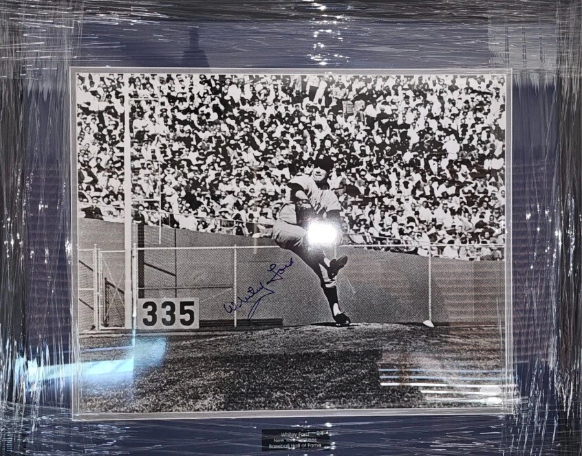 Whitey Ford HOF New York Yankees Signed Framed 16x20 photo JSA COA AF18796 - Image 1 of 4
