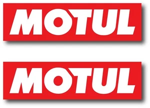 2X MOTUL OIL DECAL STICKER US MADE TRUCK VEHICLE CAR WINDOW - Picture 1 of 1