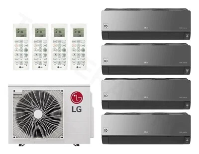 LG Artcool Mirror 4-Raum Multisplit Klimaanlage 4x 2,5 kW A++/A+ WiFi R32 - Bild 1 von 4