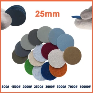 25mm Sanding Discs Hook Loop 1 Inch Sandpaper Wet and Dry Pads 800 - 10000 Grit - Picture 1 of 15