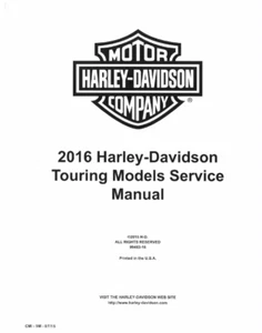 Harley Davidson 2016 touring Service Manual - Picture 1 of 6