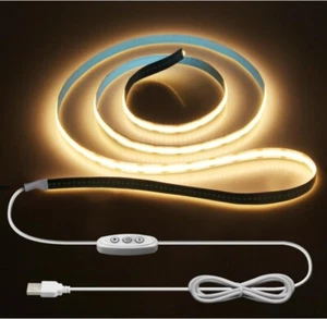 1-3m COB LED Strips Light 5V USB Dimmable Flexible Tape Lights Home Lighting TV - Picture 1 of 24