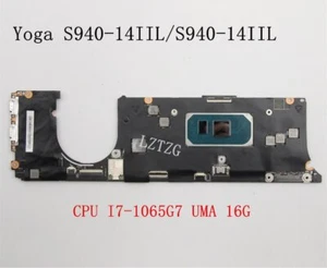 For Lenovo Ideapad Yoga S940-14IIL Motherboard CPU I7-1065G7 16G FRU 5B20S43048 - Picture 1 of 3
