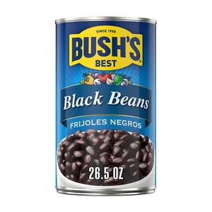 (12 pack) BUSH'S Black Beans, Plant Based Protein, Canned Beans, 26.5 oz - Picture 1 of 16