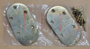 Par de bisagras de mesa de bandeja de mayordomo de latón macizo de 3" - Imagen 1 de 1