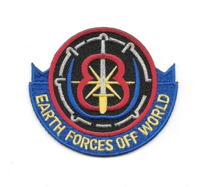 Babylon 5 série TV patch brodé Earth Forces Off World NEUF INUTILISÉ - Photo 1/1