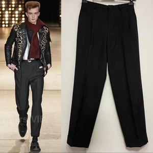2014 A/W Saint Laurent Paris Loose Fit Pants, Size 44, Black - Picture 1 of 5