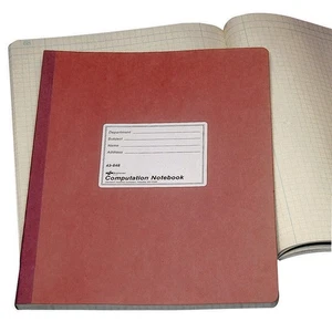 Brand Computation Notebook, 4 X 4 Quad, Brown, Green , 11.75 x 9.25 Inches, 7... - Picture 1 of 3