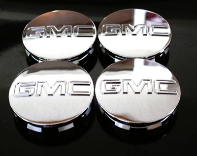 GMC Chrome 83mm/3.25" Wheel Center Hub Caps Denali Sierra Yukon - 4Pc - Image 1 of 4
