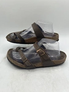 Birkenstock Mayari Thong Sandals Women Size 9 Brown Open Toe Slip On Flat Buckle - Picture 1 of 7