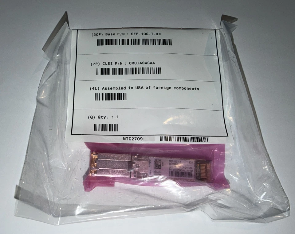 CISCO SFP-10G-T-X - Image 1 of 1