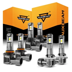 For Pontiac Grand Prix 2004-2008 AUXBEAM Canbus LED Headlight Fog Light 6500K 6x - Picture 1 of 12